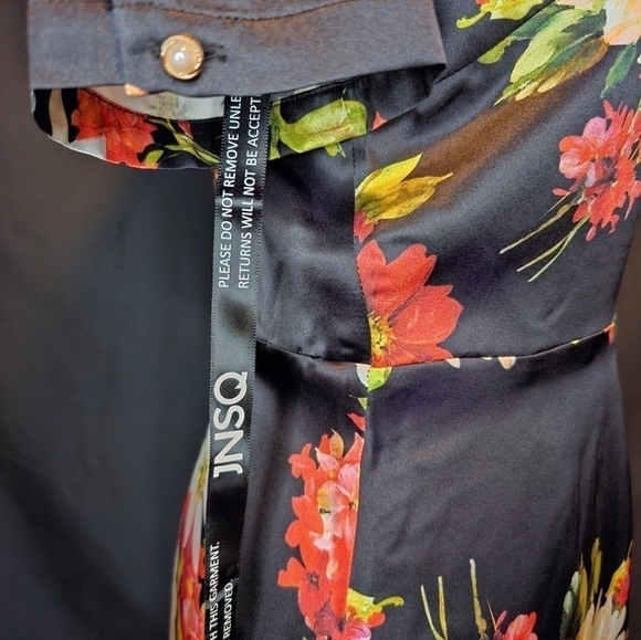 NWT JNSQ Katalina Silk Dress 100% Mulberry Silk US Size 8 - Picture 6 of 11